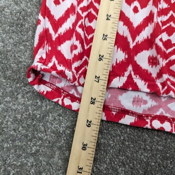 N.W.D Women's Geometric Print Peasant Blouse in Red and White - Extra Large - Picture 6 of 9